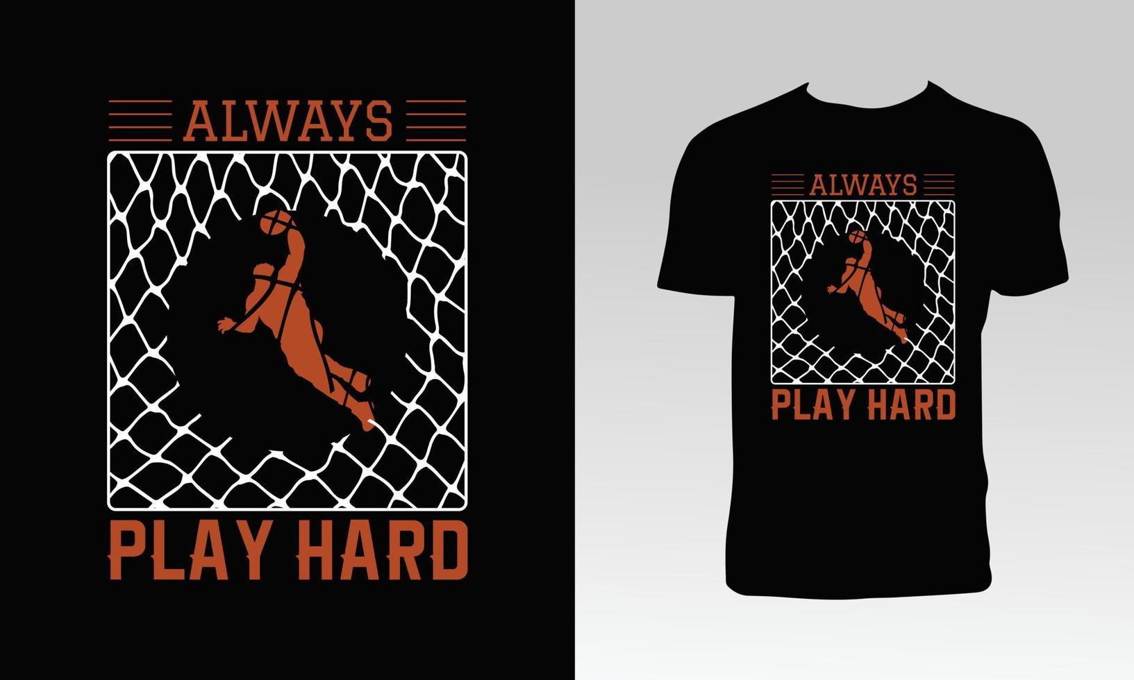 Stylish Basketball T Shirt Deisgn vector