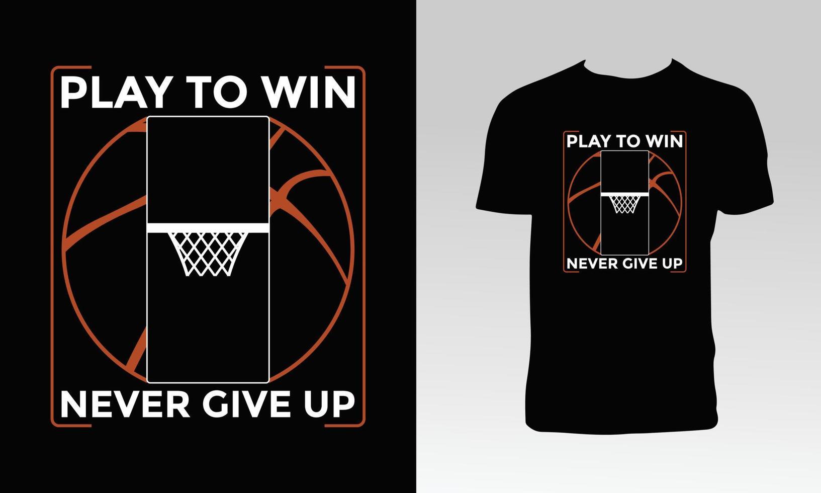 Stylish Basketball T Shirt Deisgn vector