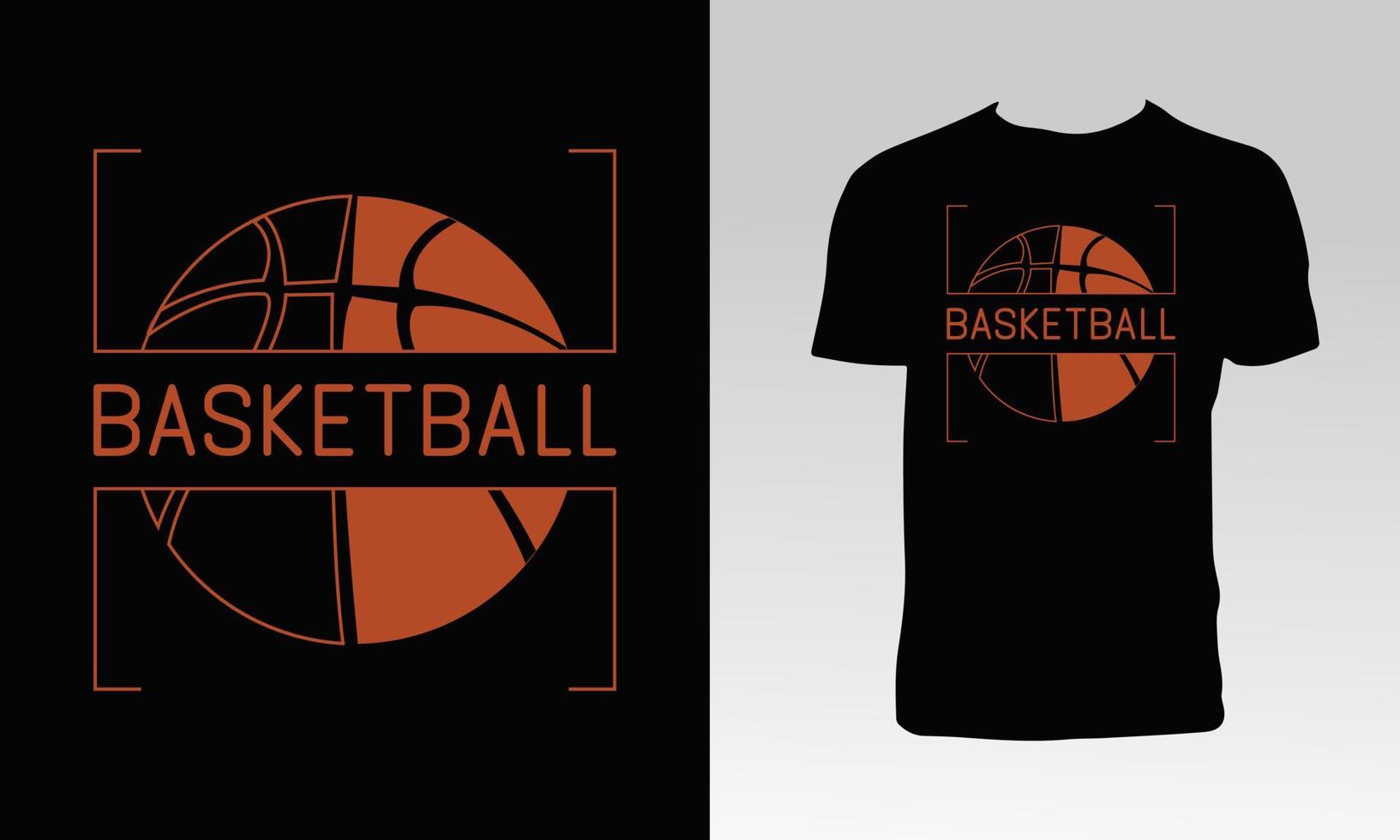 diseño de camisetas y prendas de baloncesto vector