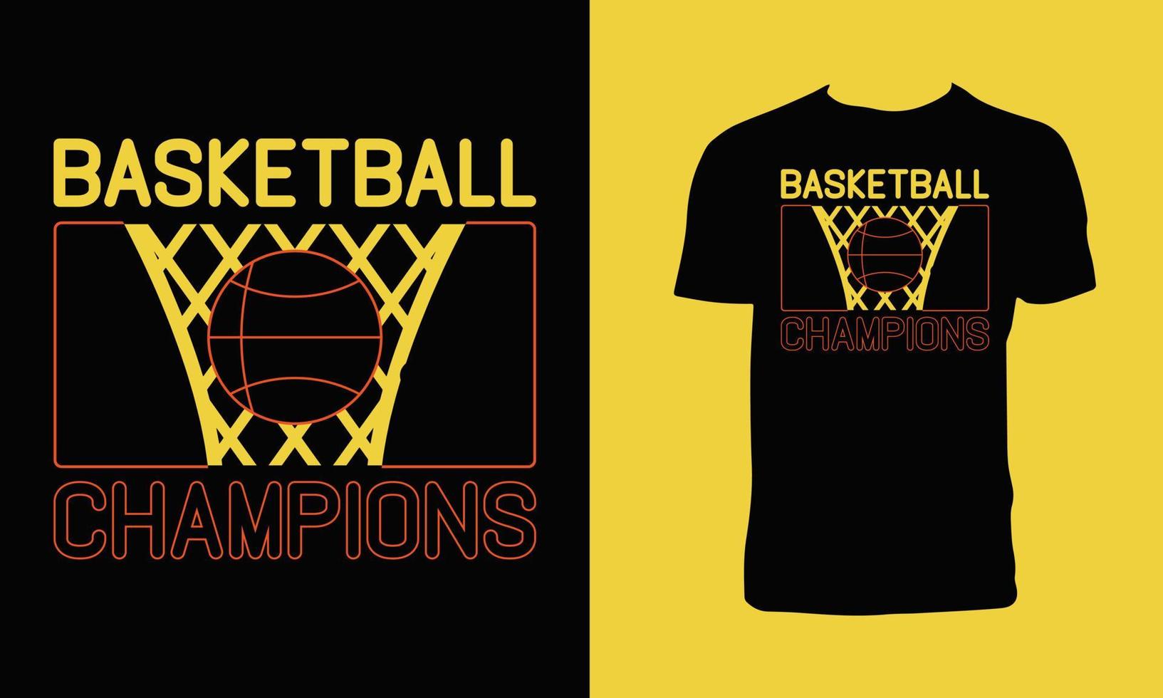 Basketball Tee Design vector