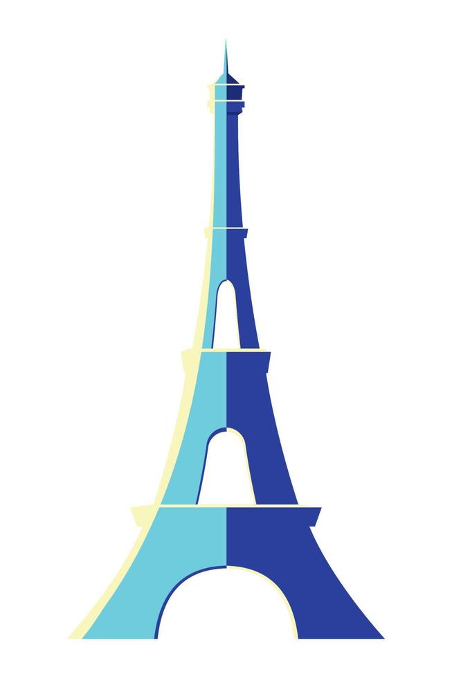 eiffel tower icon vector