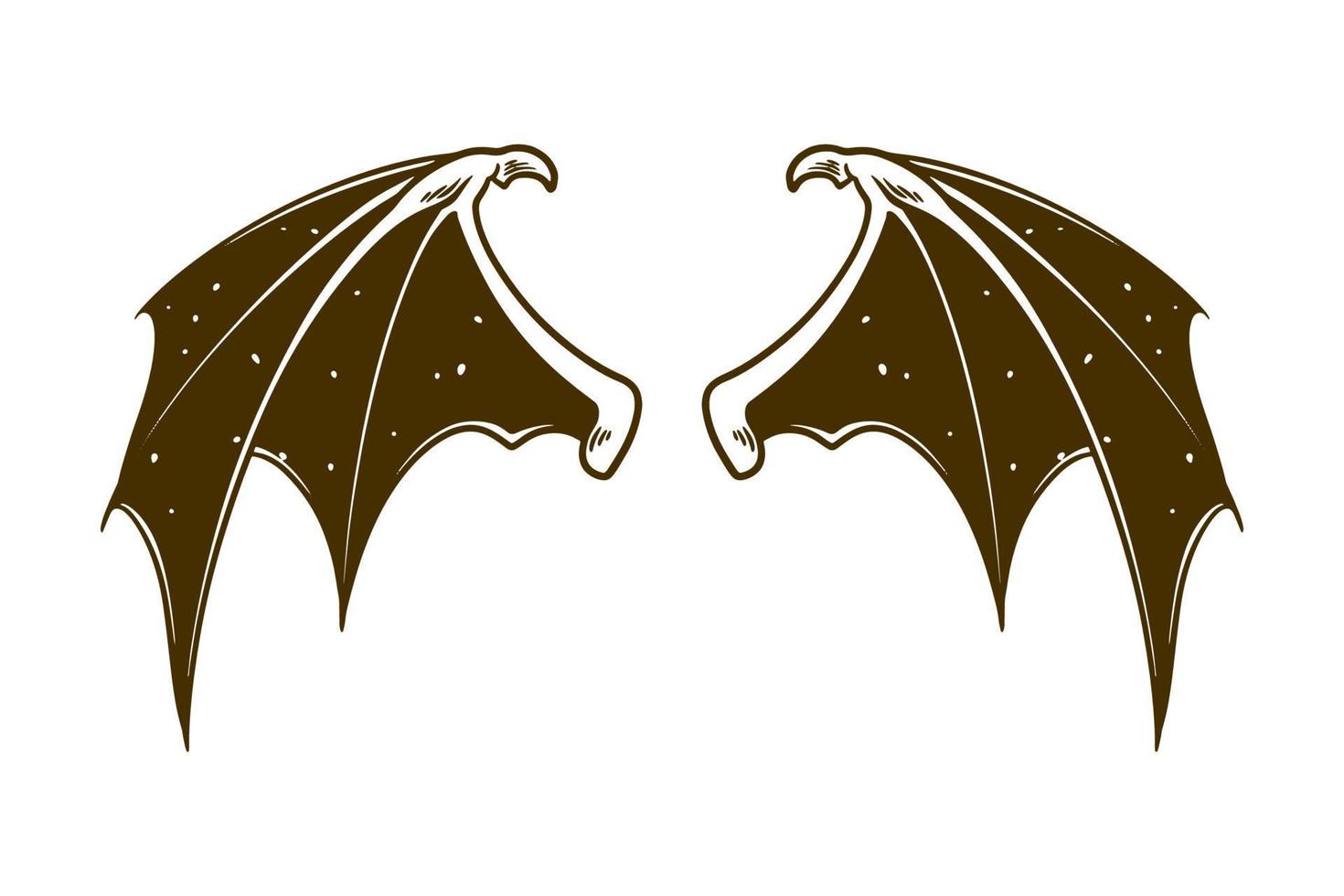 dragon wing vector illustration