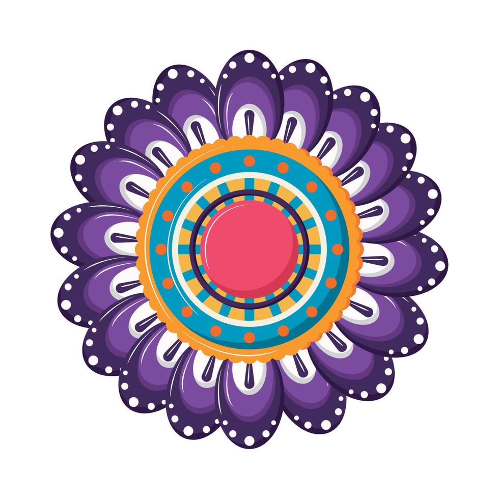 mandala decoration color vector