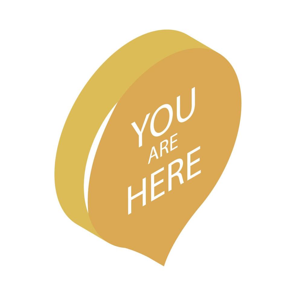 you are here bubble vector