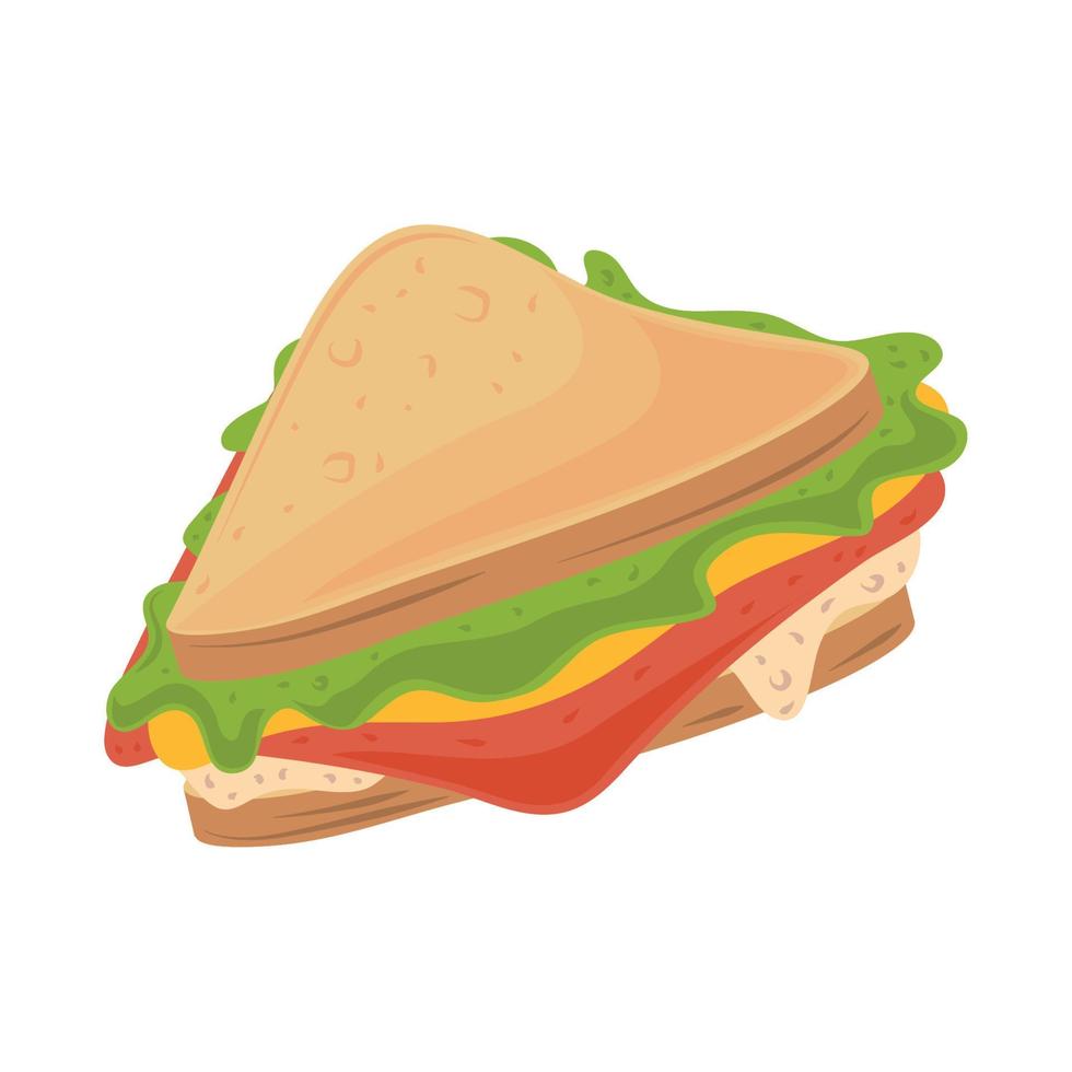 sandwich fast food vector