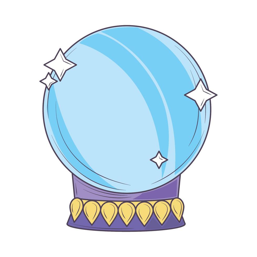 esoteric crystal ball vector