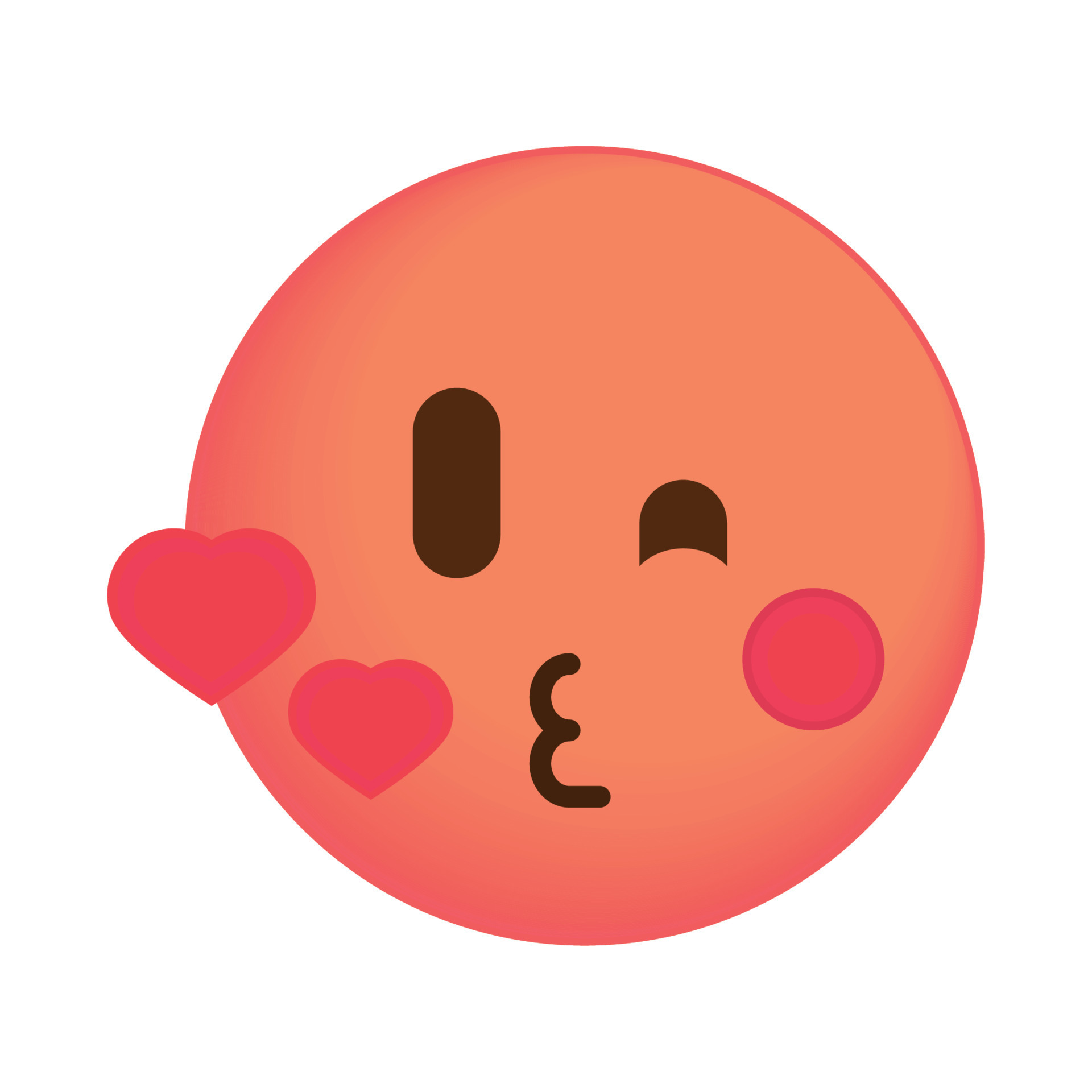 kissing love emoji 10424876 Vector Art at Vecteezy