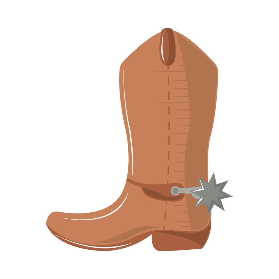 cowboy boot icon vector