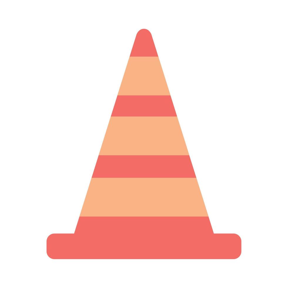 traffic cone icon vector