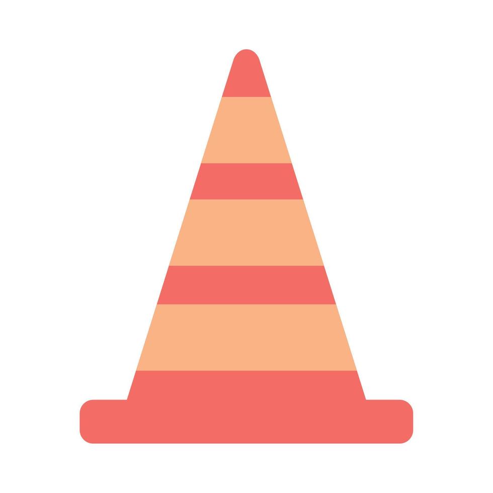 traffic cone icon vector