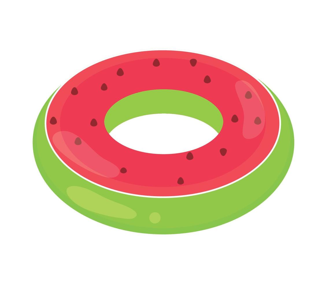 watermelon float icon vector