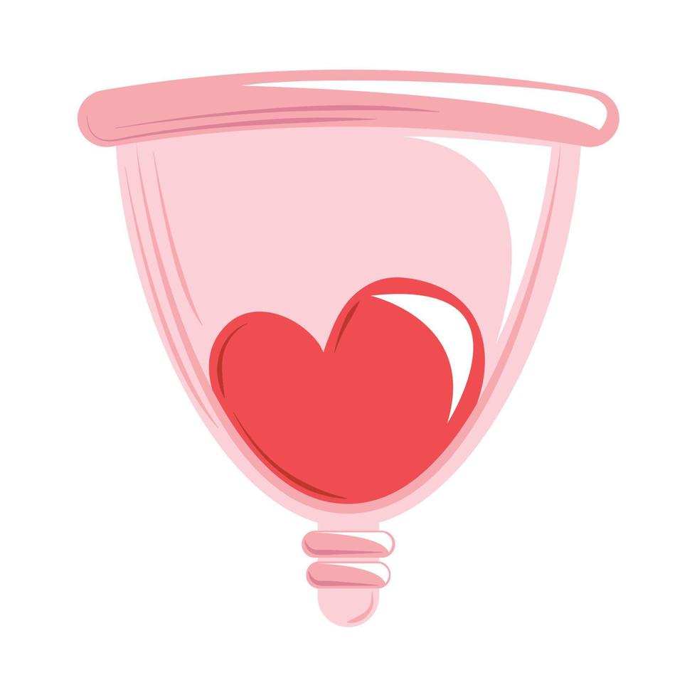 icono de copa menstrual vector