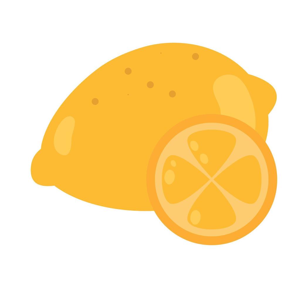 lemon citrus fruit vector