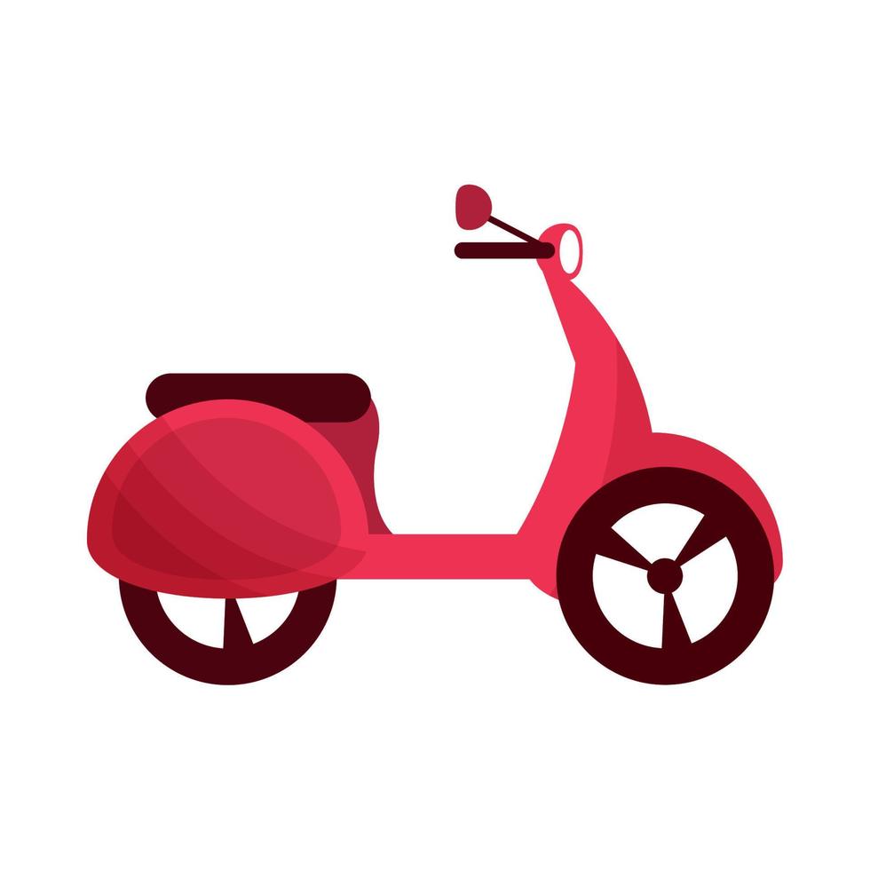 icono de transporte de scooter vector