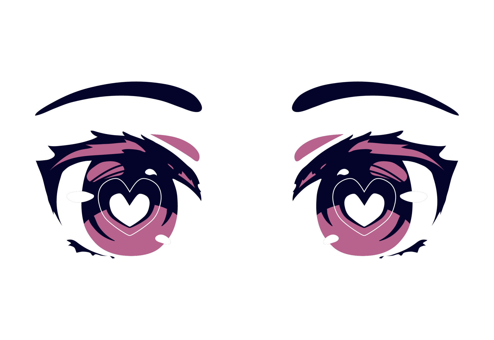 anime female eyes 10425167 Vector Art at Vecteezy