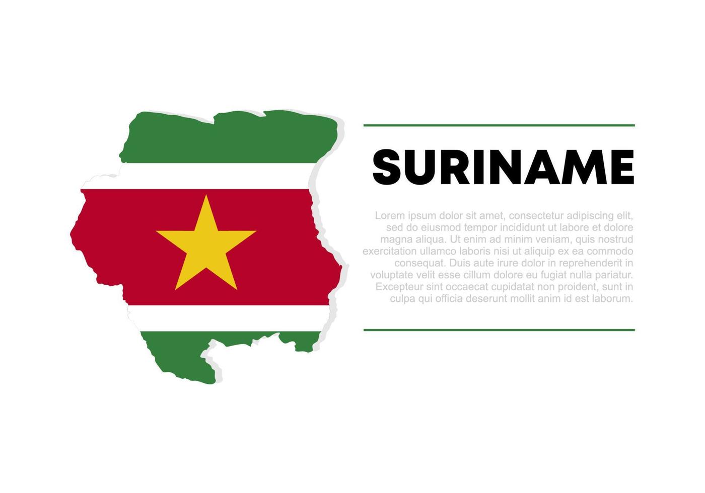 Suriname independence day background for celebration on November 25 th vector