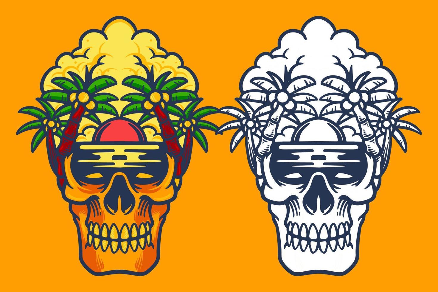 SKULL ILLUSTRATION NEW FILE 1-11 vector