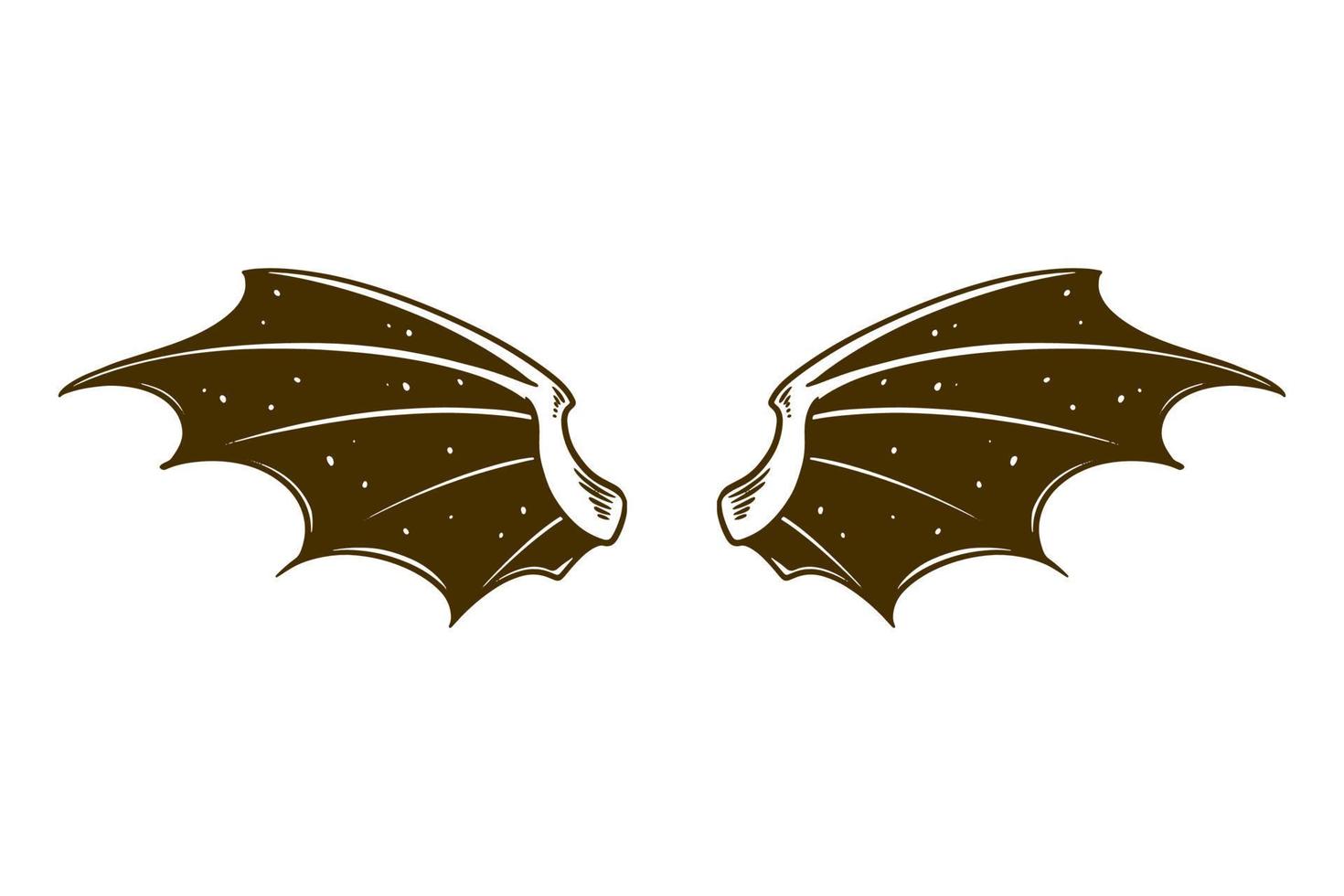 dragon wing vector illustration
