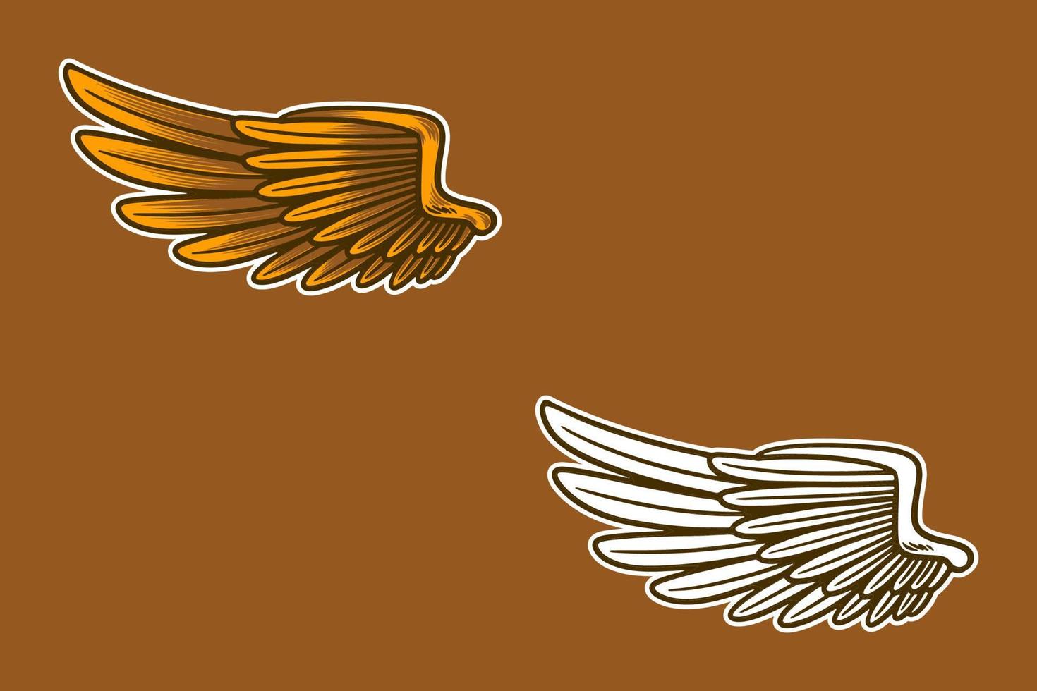 eagle wing vector illustration