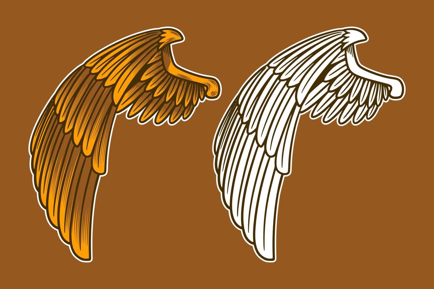 eagle wing vector illustration