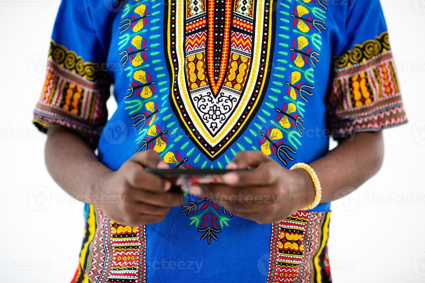 mal africano en el teléfono foto