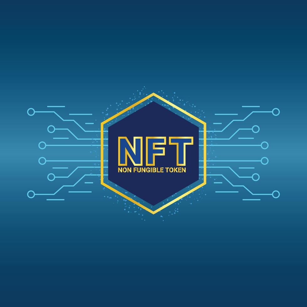 Non Fungible Tokens NFTs  Vector Illustration