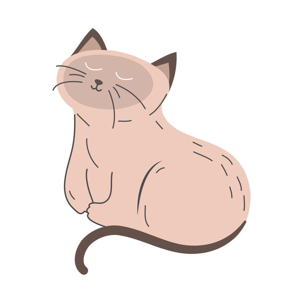 cute cat icon vector