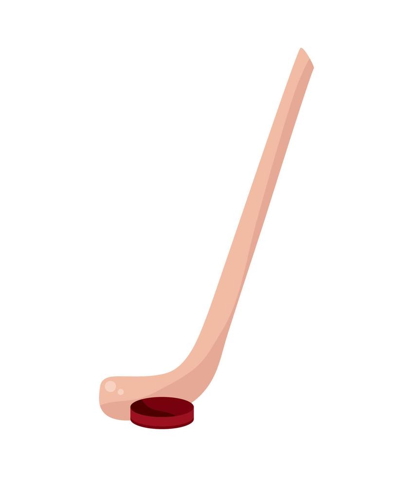 hockey stick and puck vector