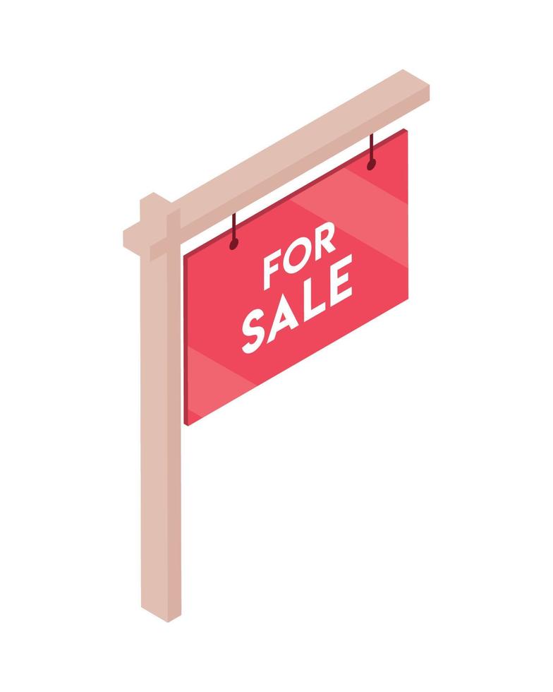 real estate for sale sign vector