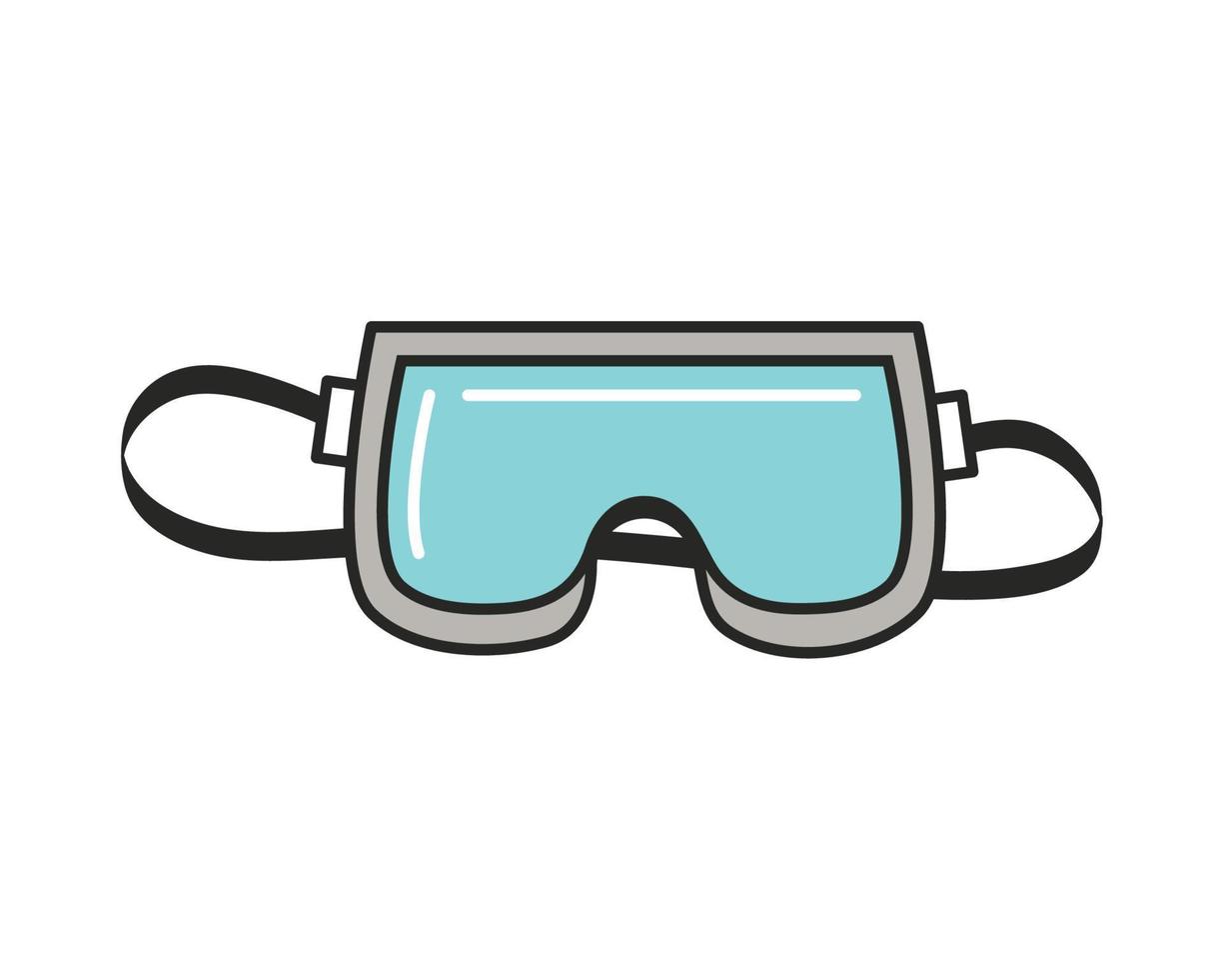 snorkel goggles icon vector