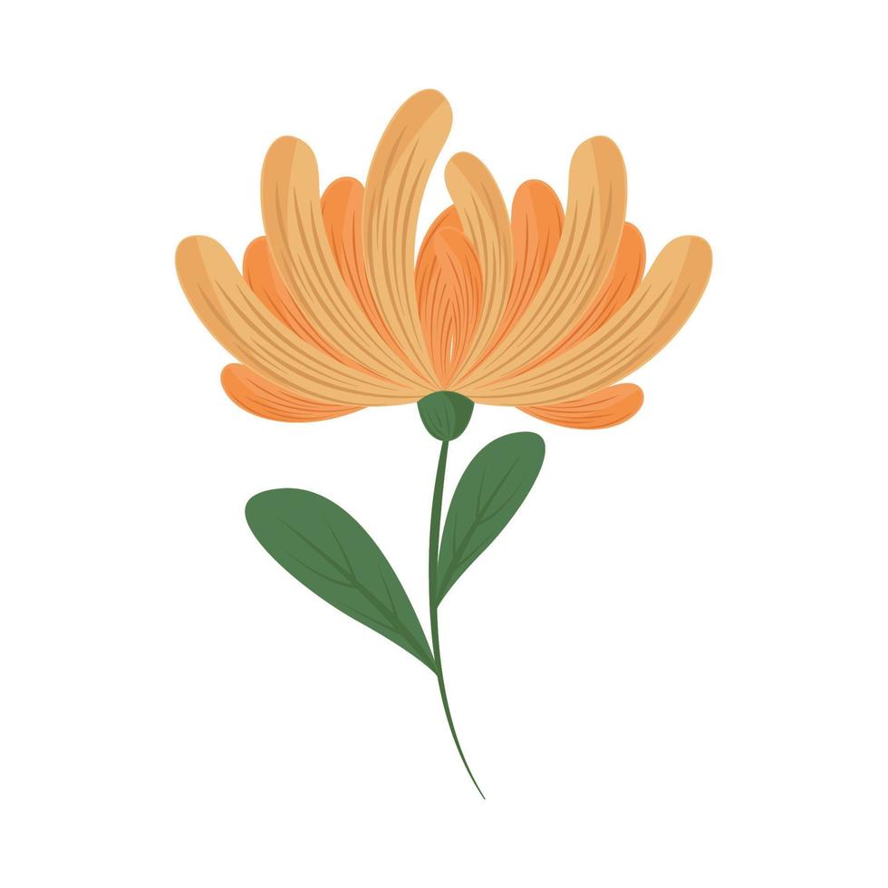 icono de flor amarilla vector