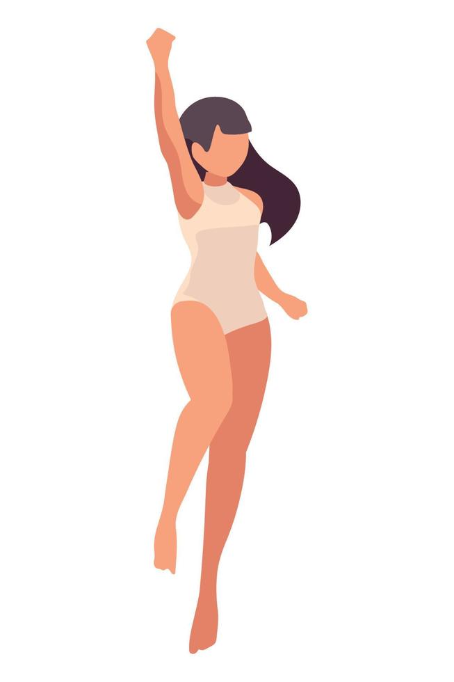 girl in swimsuit vector