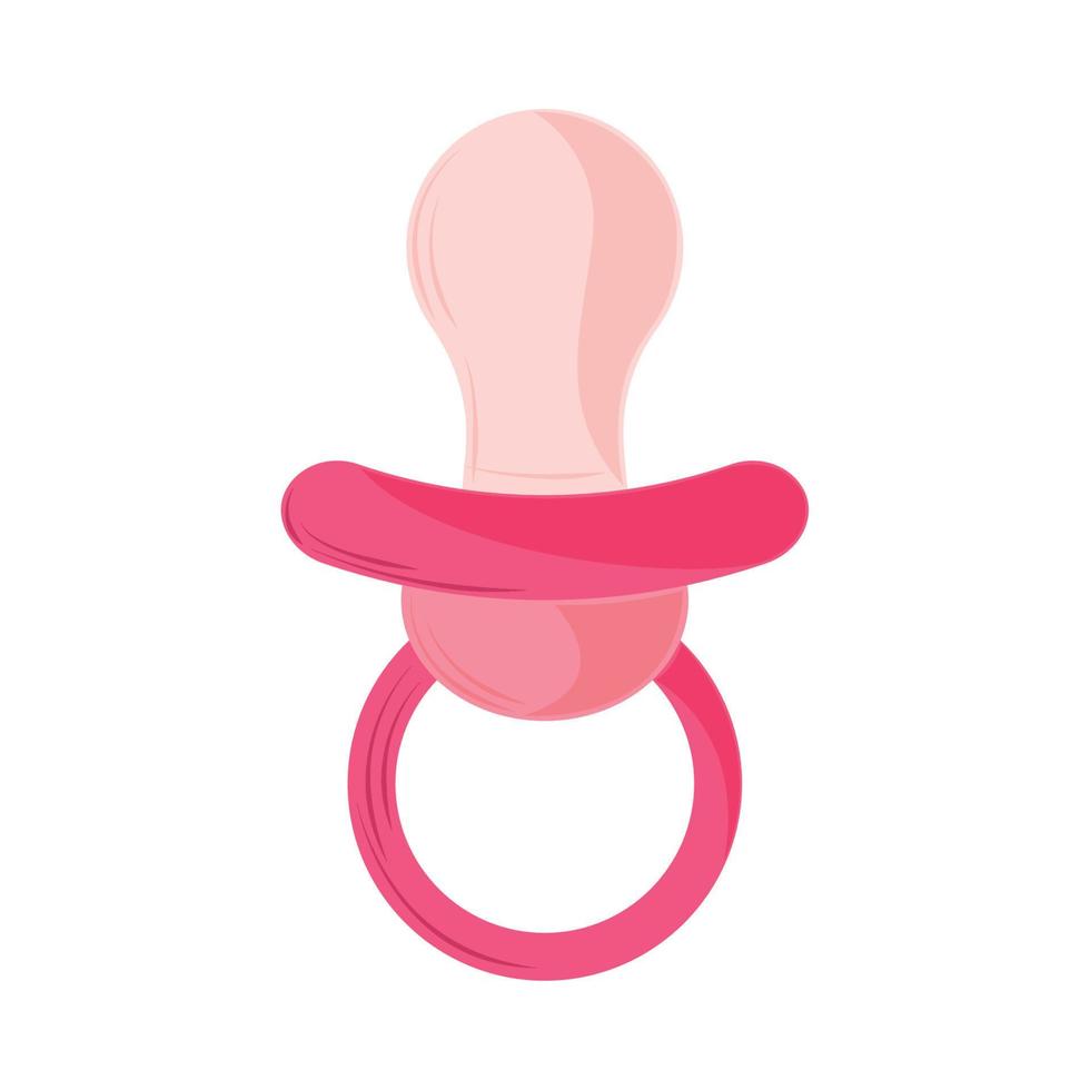 baby pacifier toy vector