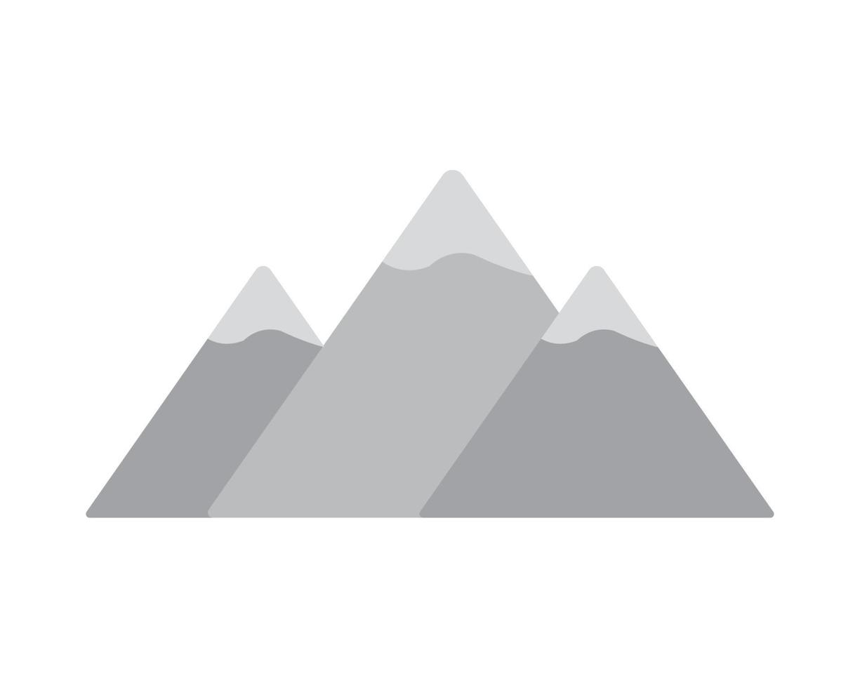 peak mountians icon vector