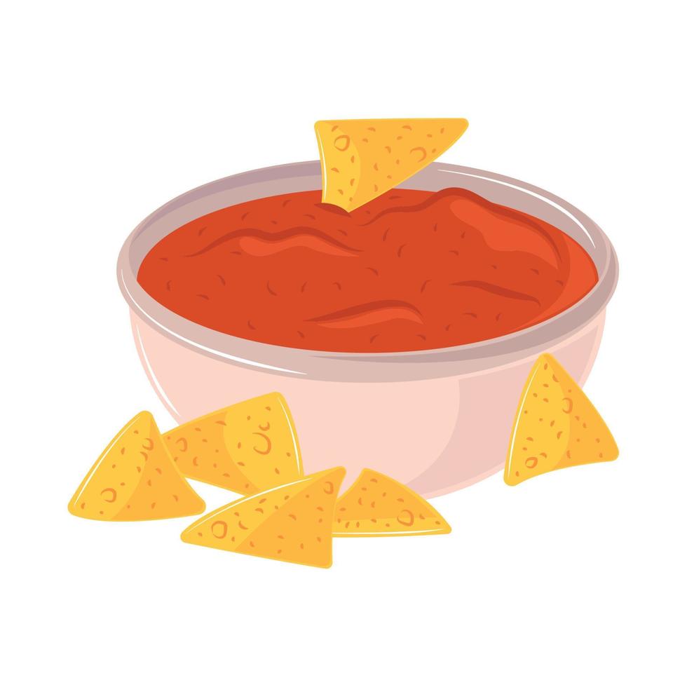 mexican nachos food vector