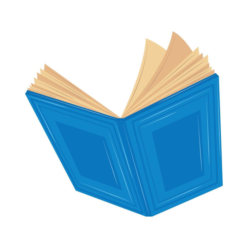 blue open book vector