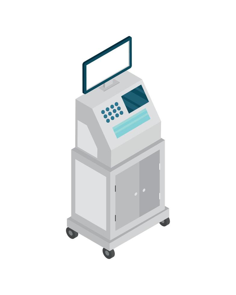 medical monitoring machine vector