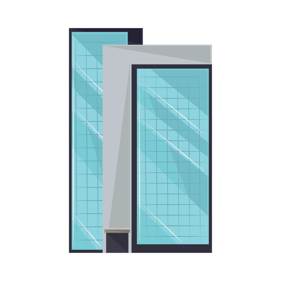 edificio de estilo futurista vector