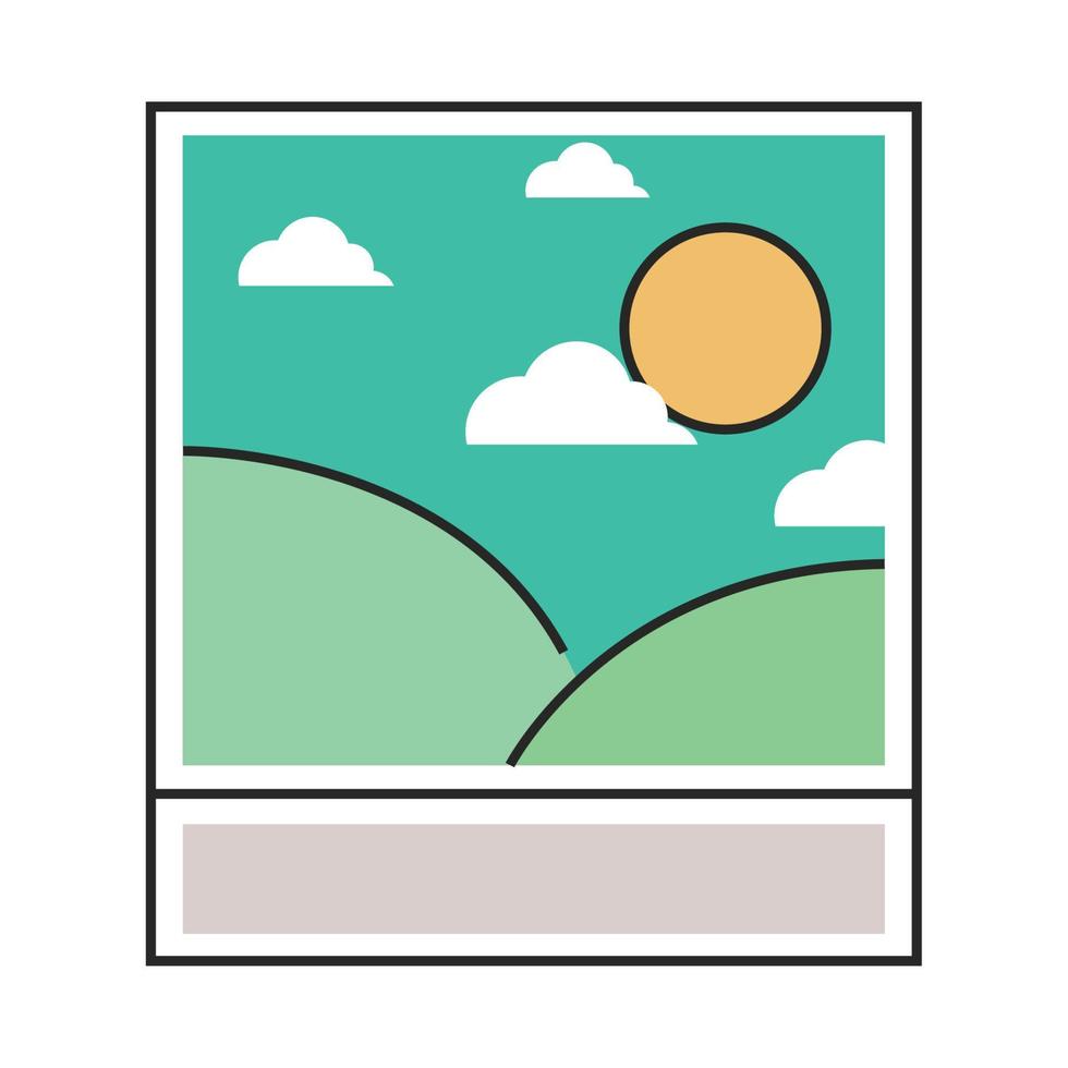 picture landscape icon vector