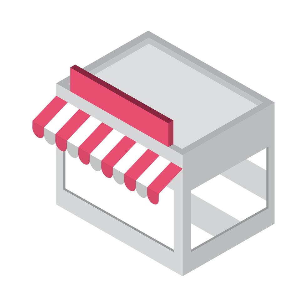 store icon isometric vector