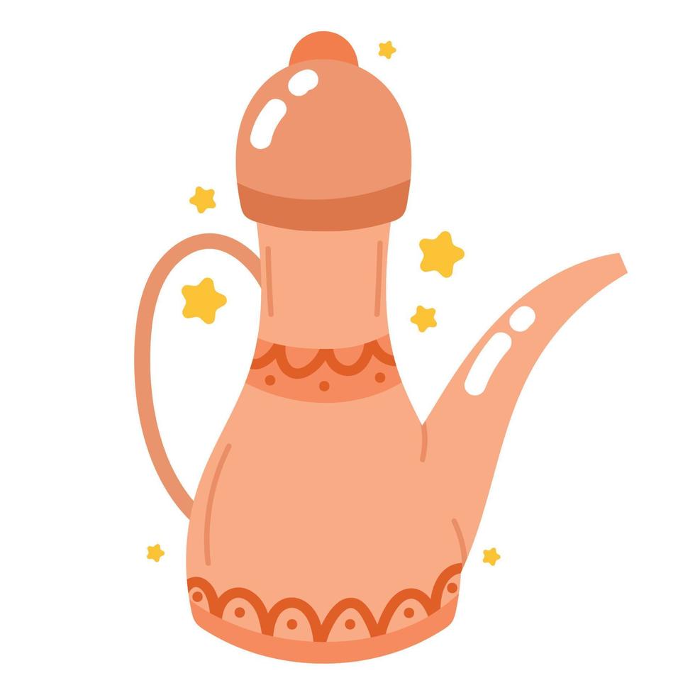 arab tea pot vector