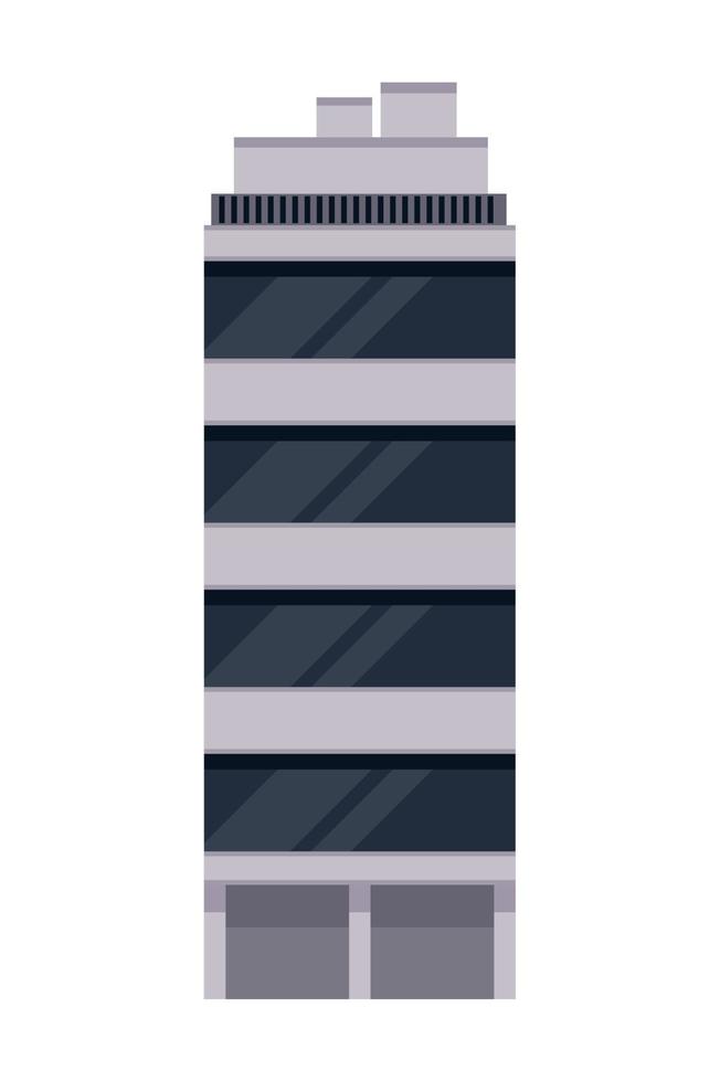 building gray color facade vector
