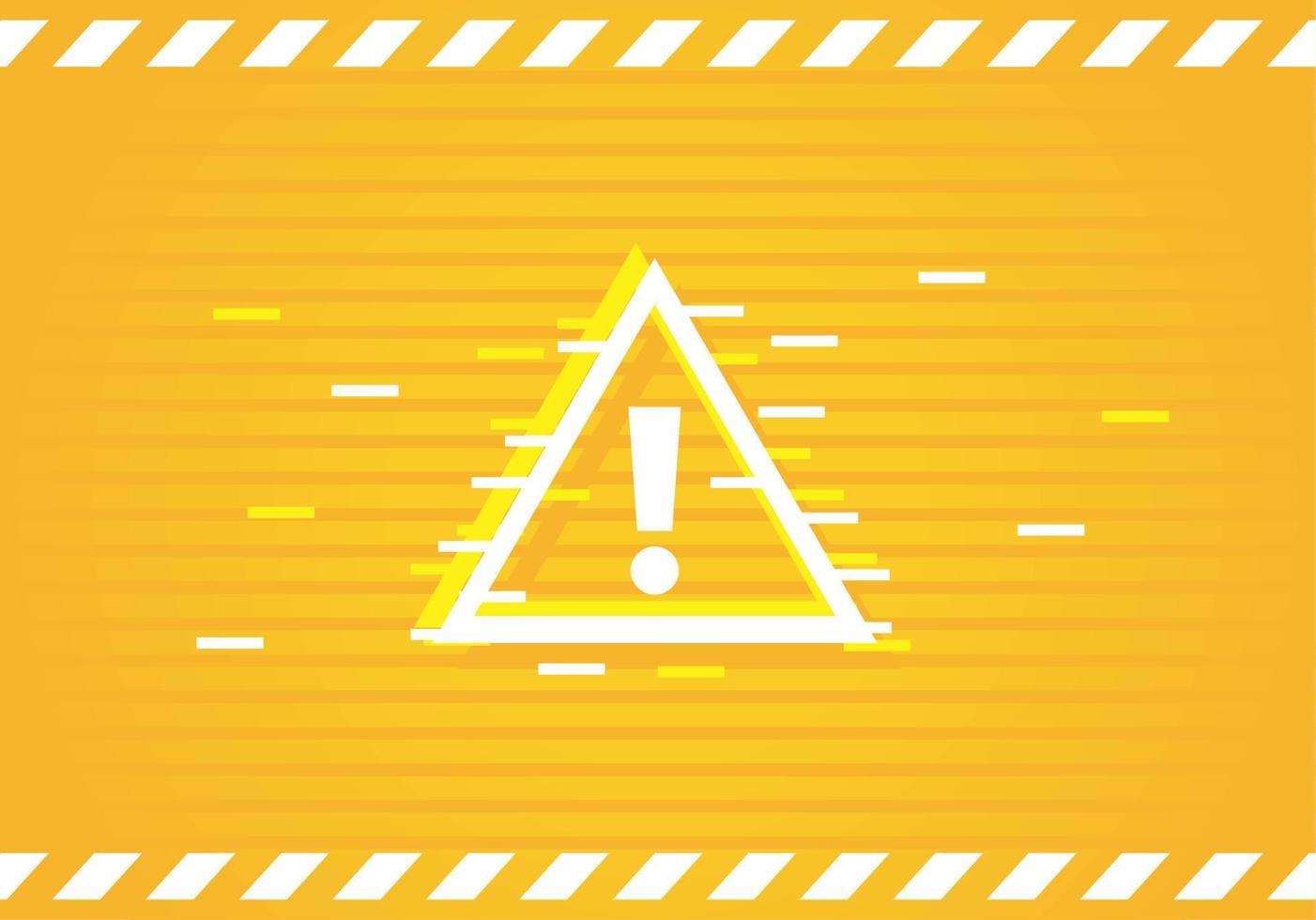 alert triangle in yellow background vector