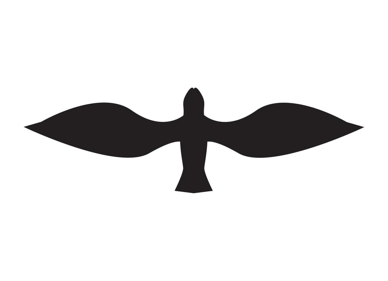 seagull flying silhouette vector