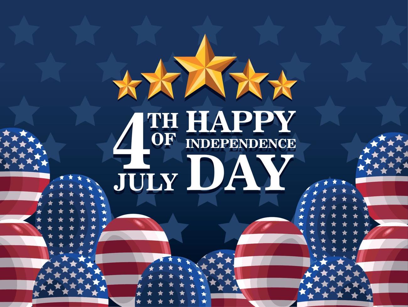 usa independence day holiday vector