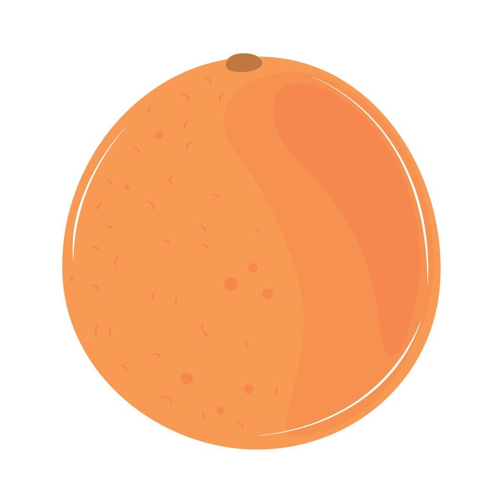 icono naranja de dibujos animados vector