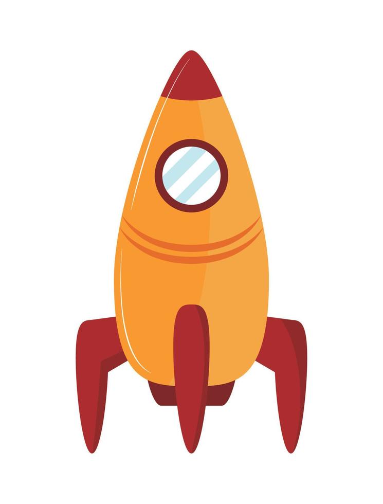 rocket toy icon vector