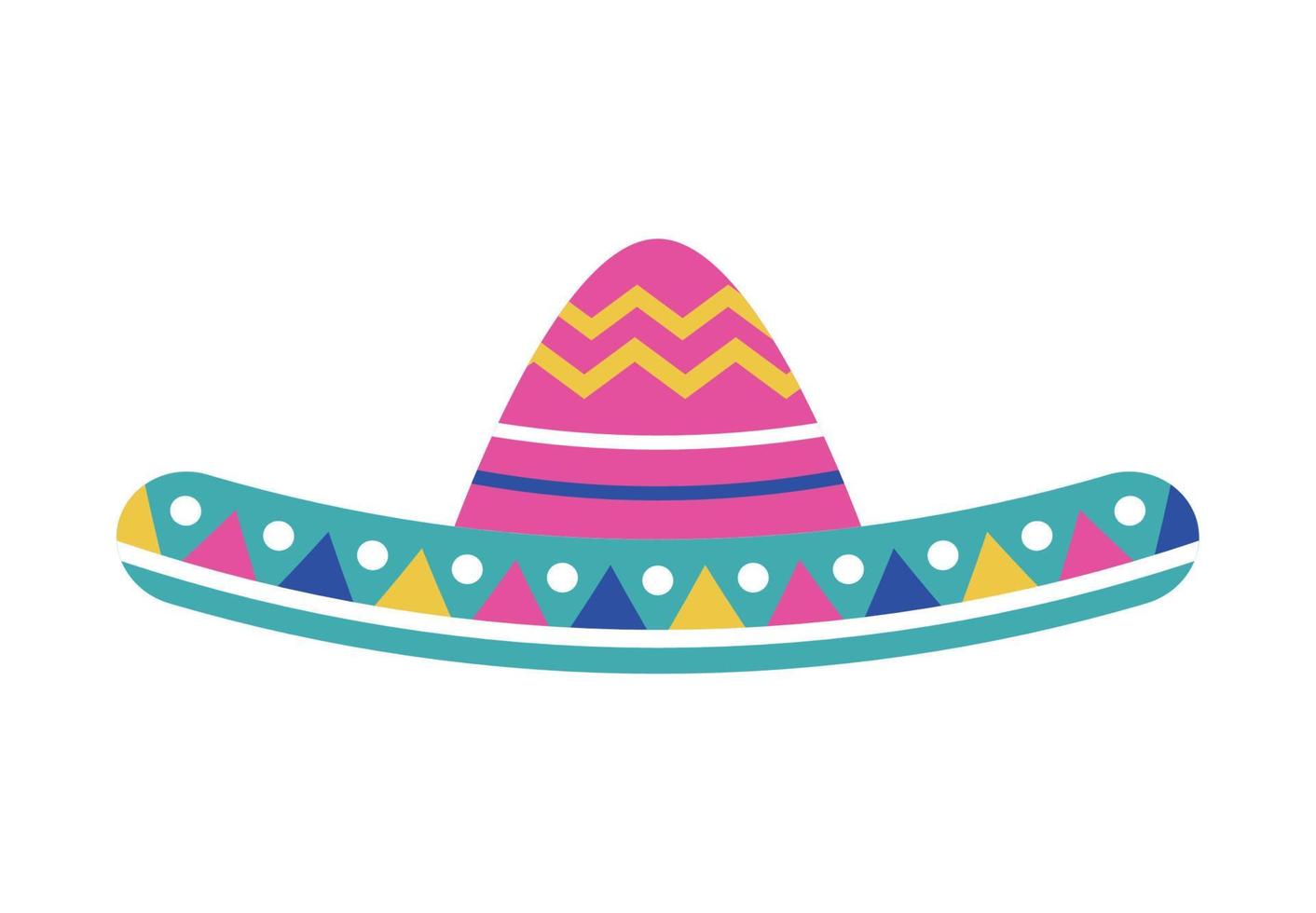 mariachi traditional hat vector