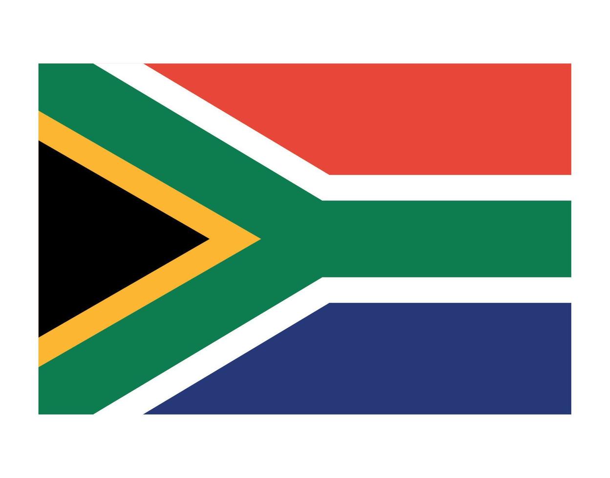 south africa flag emblem vector