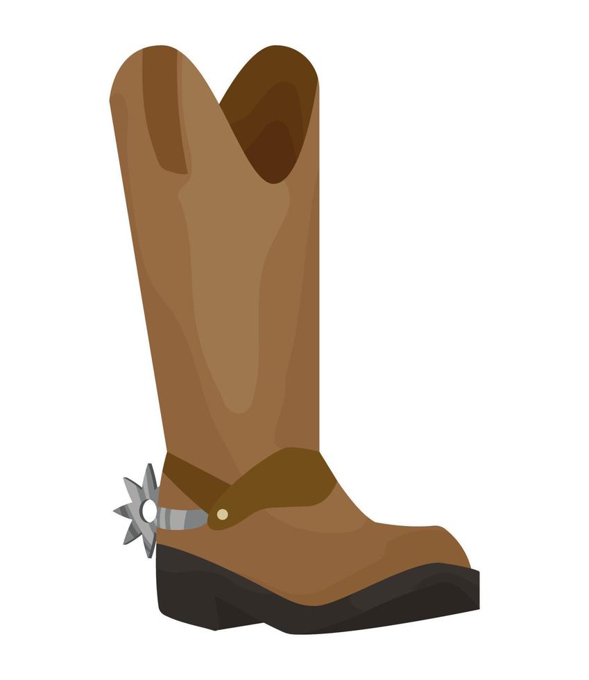 cowboy boots shoes vector